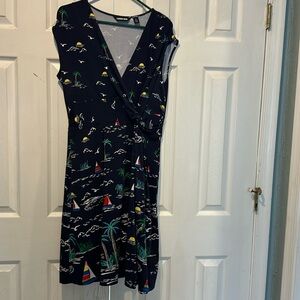 Lands’ End Wrap Dress, Size Large